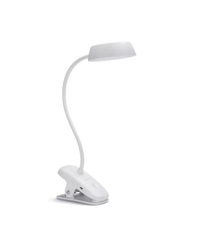 Philips White Table Lamp 3 W | Modern Design for Desks and Bedrooms
